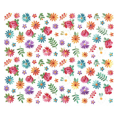 Flower Embroidery Clear Film | Floral Embellishments | Resin Fillers | Resin Craft Supplies