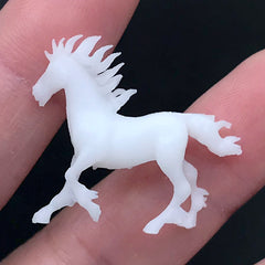 3D Printed Horse Figurine for Resin Art | 3D Animal Resin Inclusion | Resin Jewellery DIY (1 piece / 29mm x 25mm)