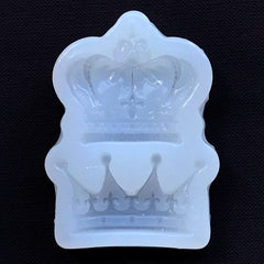 Crown Silicone Mold (2 Cavity) | Kawaii Soft Clear Mold for UV Resin Art | Epoxy Resin Craft Supplies