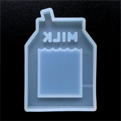 Milk Shaker Charm Mold | Kawaii Resin Shaker Mould | Epoxy Resin Silicone Mold | UV Resin Jewelry Making (44mm x 65mm)