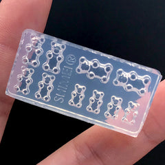 Mini Bear Gummy Candy Silicone Mold Assortment (10 Cavity) | Fake Sweet Deco | Dollhouse Miniature Candies DIY