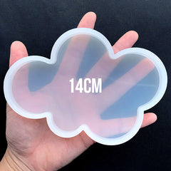 Cloud Coaster Silicone Mold | Kawaii Resin Coaster DIY | Epoxy Resin Mold | UV Resin Craft Supplies (140mm x 100mm)