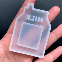 Milk Shaker Charm Mold | Kawaii Resin Shaker Mould | Epoxy Resin Silicone Mold | UV Resin Jewelry Making (44mm x 65mm)