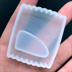 Konpeito Candy Bag Silicone Mold | Candy Wrapper Mould | Kawaii Resin Shaker Charm Making | Decoden Supplies (39mm x 47mm)