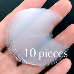 Kawaii Moon Shaker Mold | Resin Shaker Charm DIY | Shake Shake Cabochon Mold | UV Resin Jewelry Supplies (46mm x 49mm)