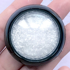 Floating Galaxy Dust | Iridescent Glitter Powder | Unsinkable Glitter | Resin Galaxy Jewellery DIY (Silver White / Coarse)