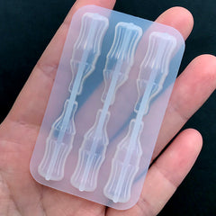 Miniature Soft Drink Glass Bottle Silicone Mold (6 Cavity) | Dollhouse Soda Pop Mould | Kawaii Decoden Cabochon DIY (9mm x 29mm)