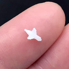 Tiny Bird Resin Inclusion | 3D Peace Dove Figure for Resin Art | Resin Jewelry DIY (2 pcs / 4mm x 6mm)