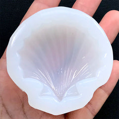 Large Seashell Silicone Mold | Marine Life Mold | Kawaii Resin Mould | Beach Decor | UV Resin Soft Mold (50mm x 48mm)