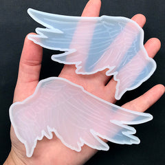 Large Pegasus Wings Silicone Mold (Set of 2) | Angel Wing Mould | Mahou Kei Embellishment DIY | Resin Craft Supplies (117mm x 65mm)