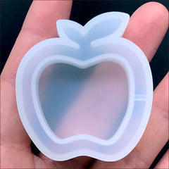 Apple Shaker Charm Silicone Mold | Resin Jewelry Making | Kawaii Phone Case Decoden Supplies (42mm x 45mm)