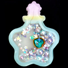 Magical Girl Star Shaker Charm Silicone Mold | Mahou Kei Jewellery DIY | Kawaii Resin Craft Supplies (45mm x 57mm)