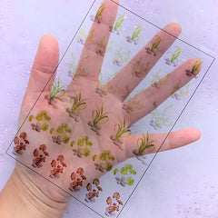 Sea Plant Clear Film Sheet for Resin Crafts | Marine Embellishments | Resin Inclusions | Resin Art Supplies