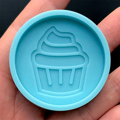 Cupcake Phone Grip Silicone Mold | Kawaii Decoden Cabochon Mould | Phone Decoration | Resin Craft Supplies (42mm)