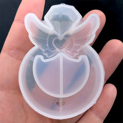 Magical Girl Shaker Charm Silicone Mold | Kawaii Decoden Mold | Mahou Kei Jewellery Making | Epoxy Resin Art (43mm x 59mm)