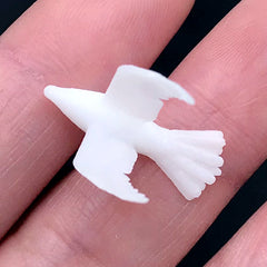 Peace Dove Figurine for Resin Art | 3D Printed Animal Resin Inclusions | Resin Craft Supplies (2 pcs / 13mm x 21mm)