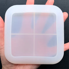 Rounded Square Trinket Tray Silicone Mold | Make Your Own Jewelry Dish | Home Decoration with Resin (105mm)