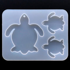 Sea Turtle Silicone Mold (3 Cavity) | Marine Life Mold | Cute Animal Charm Making | Resin Mould Supplies