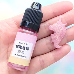 Mermaid Pearl Colorant for UV Resin Craft | Iridescent Galaxy Pigment | Polarization Color | Shimmery Resin Colouring (Golden Light Pink / 10 grams)