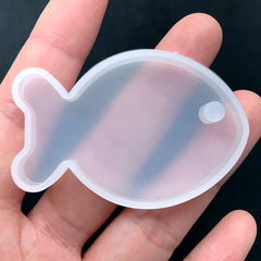 Fish Silicone Mold | Marine Life Mold | Kawaii Resin Jewelry Making | Epoxy Resin Mould | UV Resin Mold (34mm x 52mm)