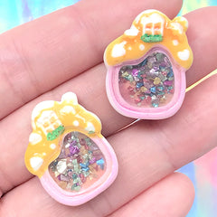 Plastic Earring Post with Rubber Backs & 5mm Cup / Cone Earring Blank, MiniatureSweet, Kawaii Resin Crafts, Decoden Cabochons Supplies
