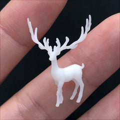 Miniature Forest Animal Resin Inclusion | 3D Deer Embellishment for Resin Jewellery Making | Terrarium Art Supplies (1 piece / 13mm x 20mm)