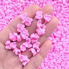 Pink Popcorn Embellishments | Fake Snack Jewellery DIY | Faux Food Supplies | Kawaii Decoden | Phone Case Decoration (10 grams / Pink)