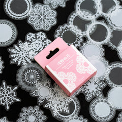 CLEARANCE Floral Fabric Stickers / Masking Deco Sticker / Flower