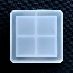 Square Resin Shaker Silicone Mold | Shaker Charm Mold | Kawaii Decoden Supplies | UV Resin Craft (50mm)