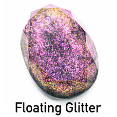 Iridescent Color Shifting Floating Glitter Powder (High Quality) | Unsinkable Chameleon Galaxy Glitter for Resin Art (Purple Gold)