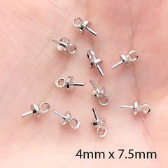 Eye Pins (30mm / 1.18 inches / 100 pcs / Tibetan Silver) Head Pin DIY, MiniatureSweet, Kawaii Resin Crafts, Decoden Cabochons Supplies