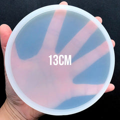 Round Petri Dish Silicone Mold | Round Coaster Making | Epoxy Resin Art Supplies | Make Your Own Coaster (130mm)