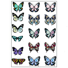 Colorful Butterfly Clear Film for Resin Jewelry Making | Insect Embellishments | Resin Inclusions for Resin Craft