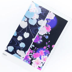 Japanese Flower Pattern Clear Film Sheet | Wagara Resin Fillers | Japan Floral Pattern Embellishment | Resin Jewelry Supplies