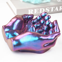 3D Hands Trinket Tray Silicone Mold | Hand Shaped Jewelry Dish DIY | Business Card Holder Mould | Home Decoration (157mm x 150mm)