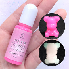 Glow in the Dark Paint for Resin Art | UV Resin Colorant | Epoxy Resin Pigmant | Resin Coloring (Light Pink / 10ml)