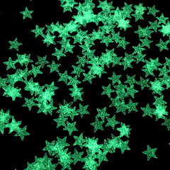 Star Glow in the Dark Confetti | Cute Resin Inclusions | Embellishments for UV Resin | Kawaii Craft Supplies (5mm / 1 gram)
