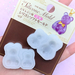 3D Bear Silicone Mold (2 Cavity) | Kawaii Animal Soft Mold | Clear Mold for UV Resin Supplies