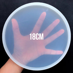 Large Round Coaster Silicone Mold | DIY Your Own Resin Coaster | Epoxy Resin Mold | Clear Flexible Mould (180mm)