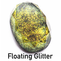 Iridescent Chameleon Floating Galaxy Glitter (High Quality) | Unsinkable Colour Shifting Glitter Powder for Resin Craft (Green Gold)
