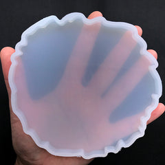 Agate Coaster Silicone Mold | Resin Crystal Slice Mould | UV Resin Craft Supplies | Home Decoration Art (123mm x 114mm)