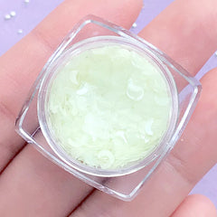 Moon Glow in the Dark Confetti | Magical Girl Resin Inclusions | Mahou Kei Embellishments | Kawaii UV Resin Craft Supplies (1 gram)