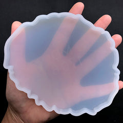 Crystal Coaster Silicone Mold | Resin Agate Slice Mould | Make Your Own Coaster | Epoxy Resin Craft Supplies (132mm x 108mm)