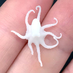 Miniature Octopus Resin Inclusion | 3D Marine Figurine for Resin World DIY | Tiny Sea Life Embellishment (1 piece)
