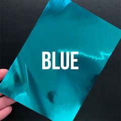 BLUE Heat Transfer Foil (Set of 20 pcs) | Toner Reactive Foil | Toner Laser Adhesion Foil | DIY Foiled Embellishment for Resin Art (100mm x 150mm)
