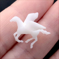 Flying Horse Resin Inclusion | 3D Mini Pegasus | Mythical Creature Embellishment for Resin Craft (1 piece / 20mm x 15mm)