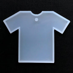 T Shirt Silicone Mold | Tee Mold | Resin Charm Mold | Epoxy Resin Jewellery Making | Clear Mold for UV Resin (77mm x 59mm)