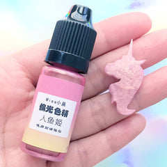 Iridescent Mermaid Colorant for UV Resin | Pearlescent Pigment | Aurora Borealis Paint | Galaxy Dye for Resin Colouring (Golden Pink / 10 grams)