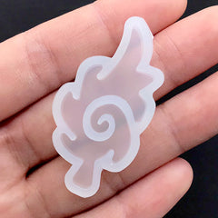 Swirl Fire Weapon Silicone Mold | Clear Mold for UV Resin Art | Resin Jewellery DIY | Epoxy Resin Flexible Mould (20mm x 42mm)