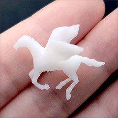 Pegasus Resin Inclusion | 3D Mythical Creature for Resin Art | Flying Horse Embellishment (1 piece / 25mm x 20mm)